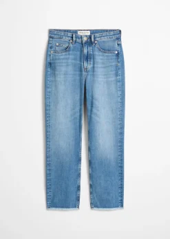 Jeans Model Linde straight cropped aus softem Cashmere Touch Denim
