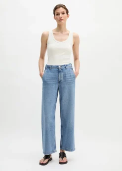 Jeans Model Luma wide aus Lyocell-Leinen-Baumwolle-Mix
