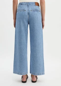 Jeans Model Luma wide aus Lyocell-Leinen-Baumwolle-Mix