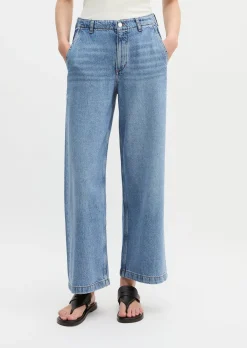 Jeans Model Luma wide aus Lyocell-Leinen-Baumwolle-Mix