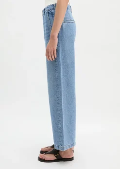 Jeans Model Luma wide aus Lyocell-Leinen-Baumwolle-Mix
