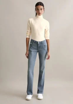 Jeans Model Nella bootcut aus Bio-Baumwoll-Stretch