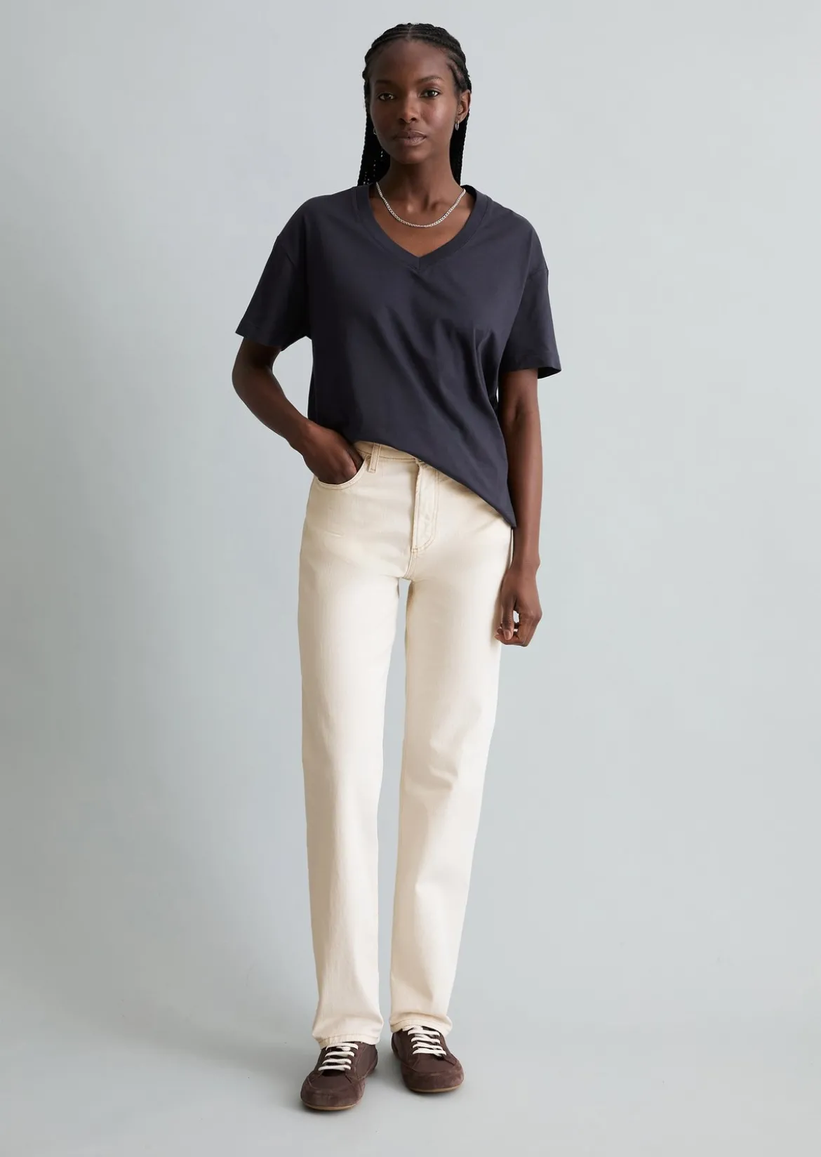 Jeans Model Olina straight aus weichem Left Hand Denim