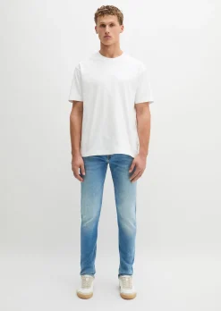 Jeans Model Sjöbo shaped in lässiger Cross-Hatch-Denim Struktur