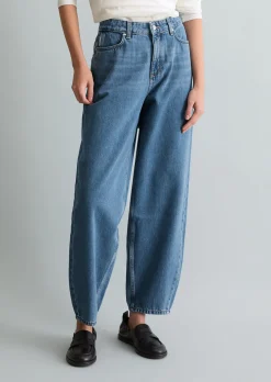 Jeans Model Stine relaxed barrel cropped aus reiner Baumwolle