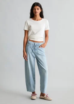 Jeans Model Stine relaxed barrel cropped aus reiner Baumwolle