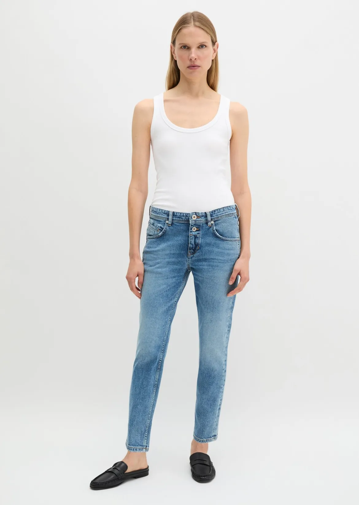 Jeans Model Theda boyfriend aus Bio-Baumwoll-Mix
