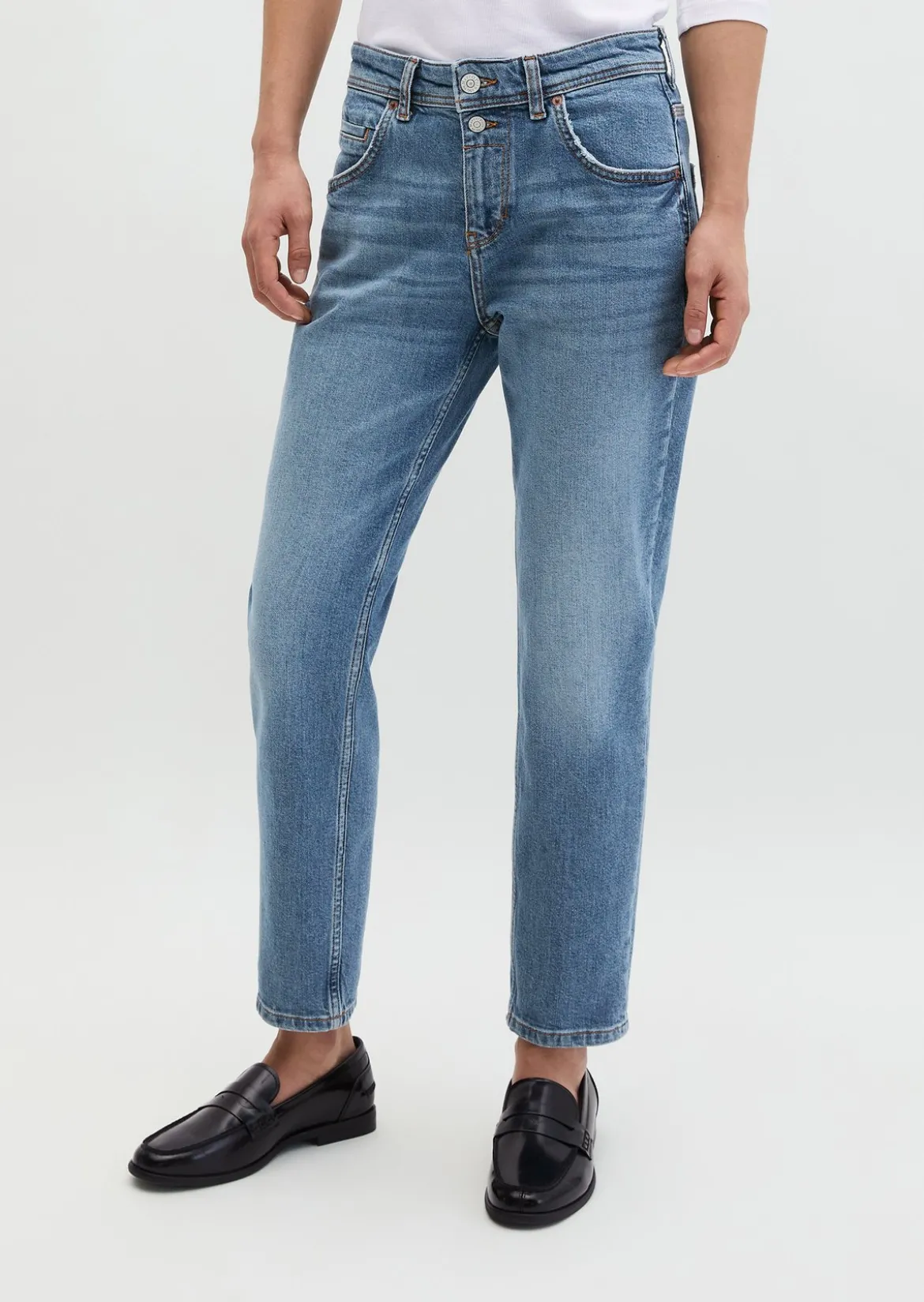 Jeans Model Theda boyfriend cropped aus Organic Cotton Stretch