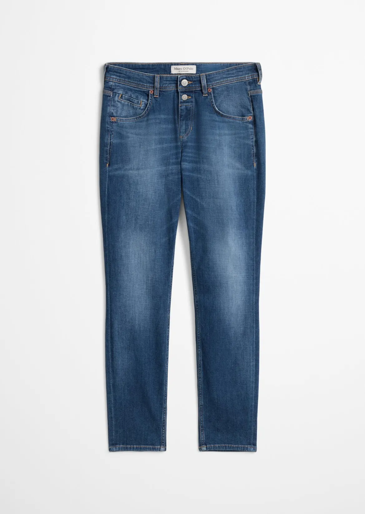 Jeans Model Theda boyfriend cropped mit zwei Knöpfen