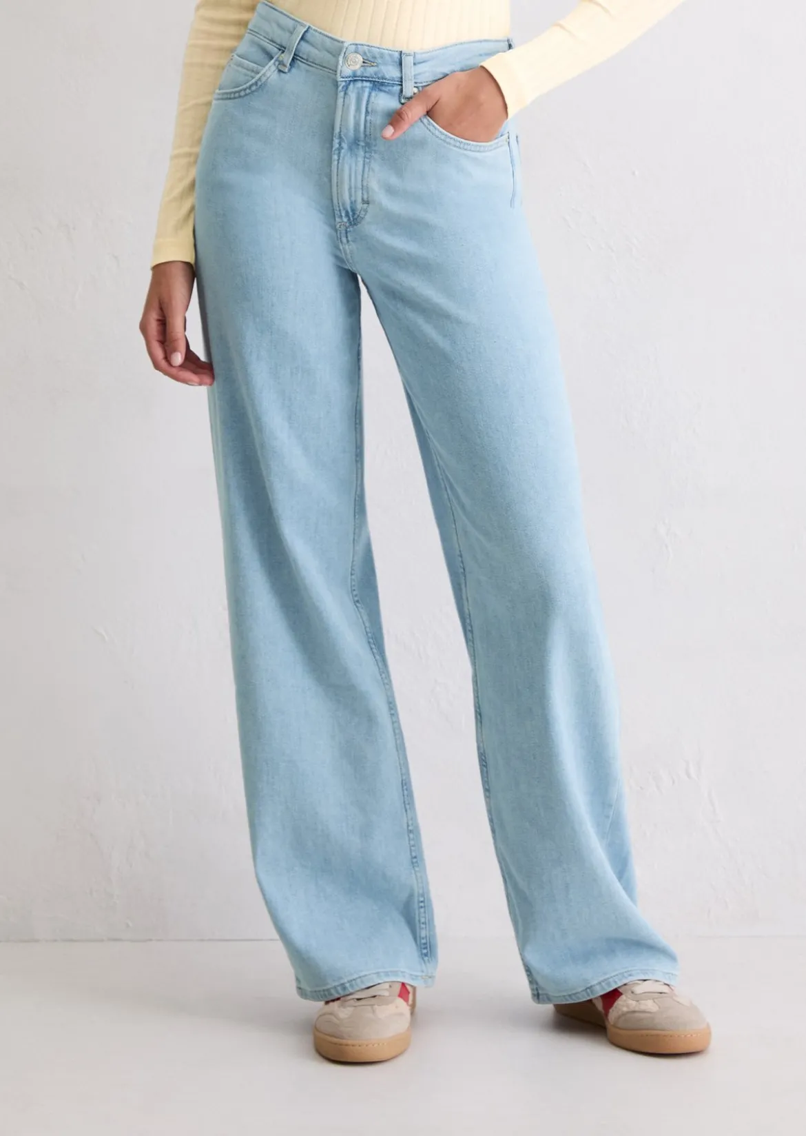 Jeans Model Tolva wide long aus Organic-Cotton-Stretch-Mix