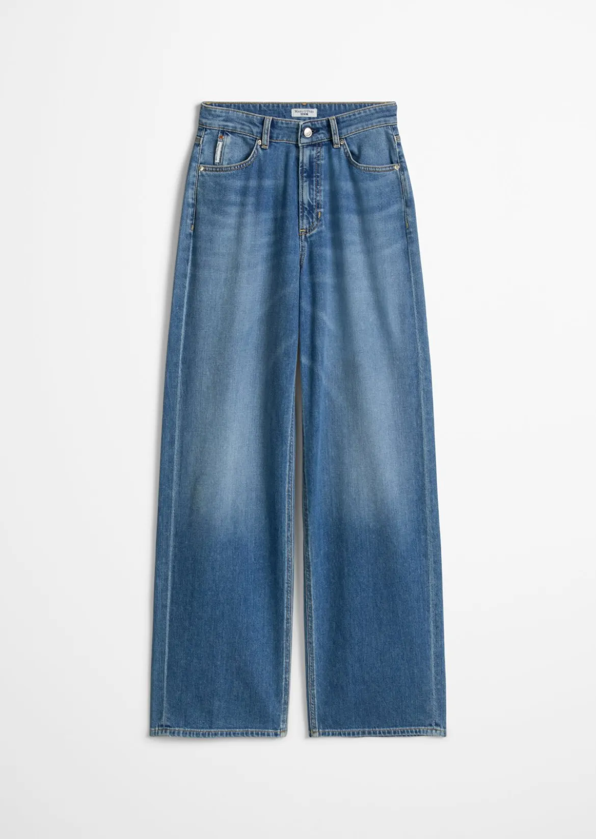 Jeans Model Tomma wide aus leichter Bio-Baumwoll-Qualität
