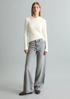 Jeans Model Tomma wide aus Bio-Baumwolle ohne Stretch