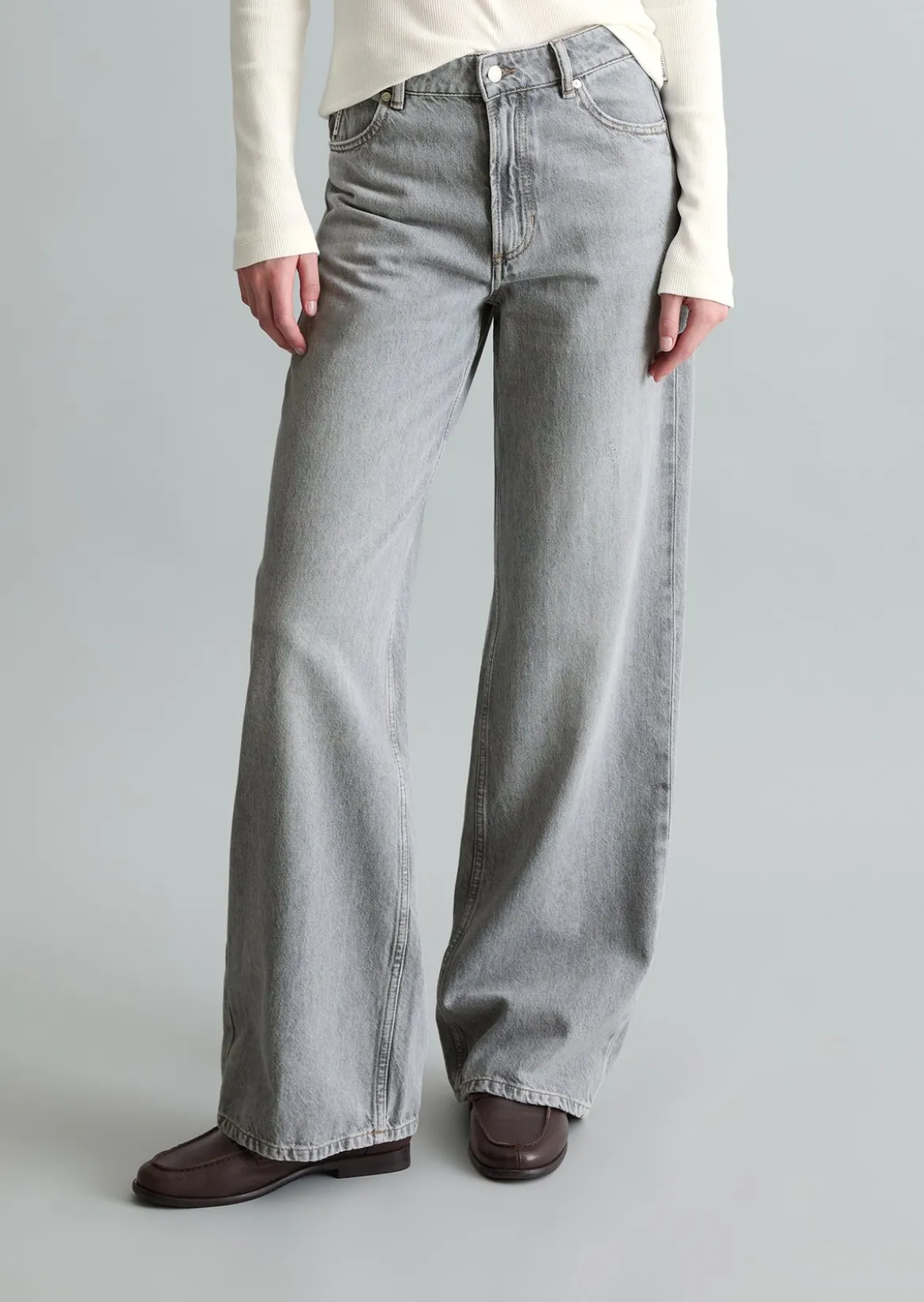 Jeans Model Tomma wide aus Bio-Baumwolle ohne Stretch
