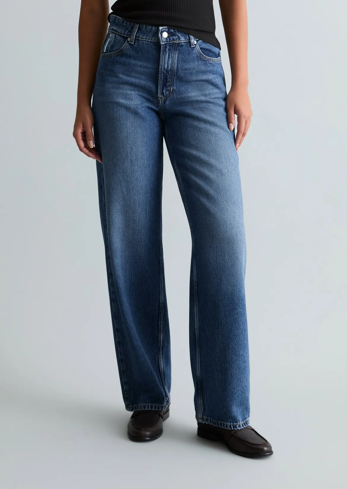 Jeans Model Tomma wide aus Lyocell-Mix ohne Stretch