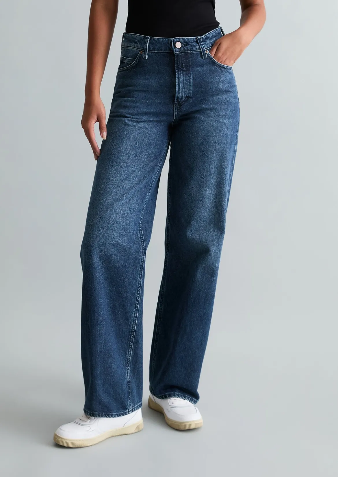 Jeans Model Tomma wide aus Baumwolle ohne Stretch