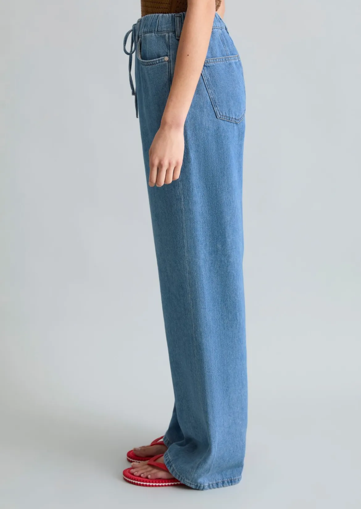Jeans Model Tomma wide mit elastischem Bund