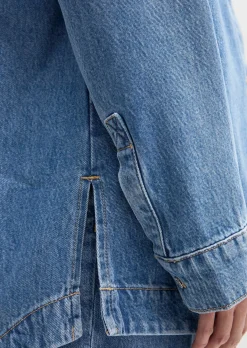 Jeansbluse relaxed aus TENCEL™ Lyocell-Mix