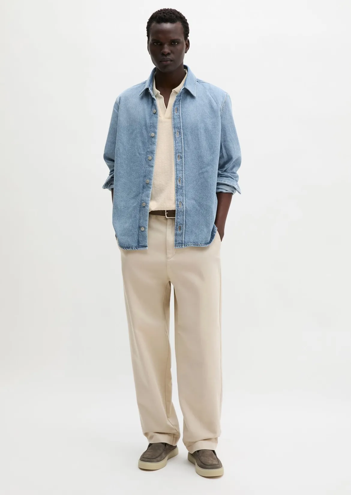 Jeanshemd regular aus leichtem TENCEL™ Lyocell-Denim