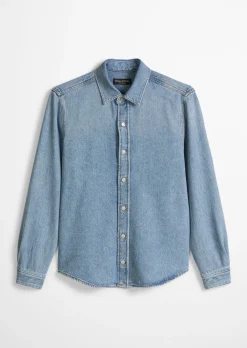 Jeanshemd regular aus leichtem TENCEL™ Lyocell-Denim