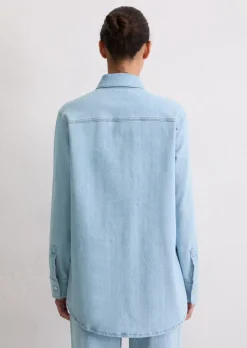 Jeanshemd regular aus Organic-Cotton-Mix-Stretch