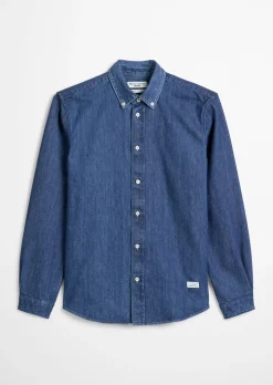 Jeanshemd regular aus reiner Bio-Baumwolle