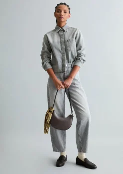 Jeanshemd relaxed aus Rigid Denim