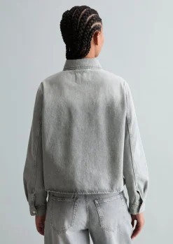 Jeanshemd relaxed aus Rigid Denim