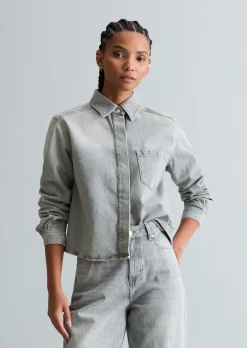 Jeanshemd relaxed aus Rigid Denim