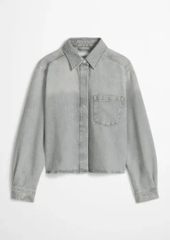 Jeanshemd relaxed aus Rigid Denim