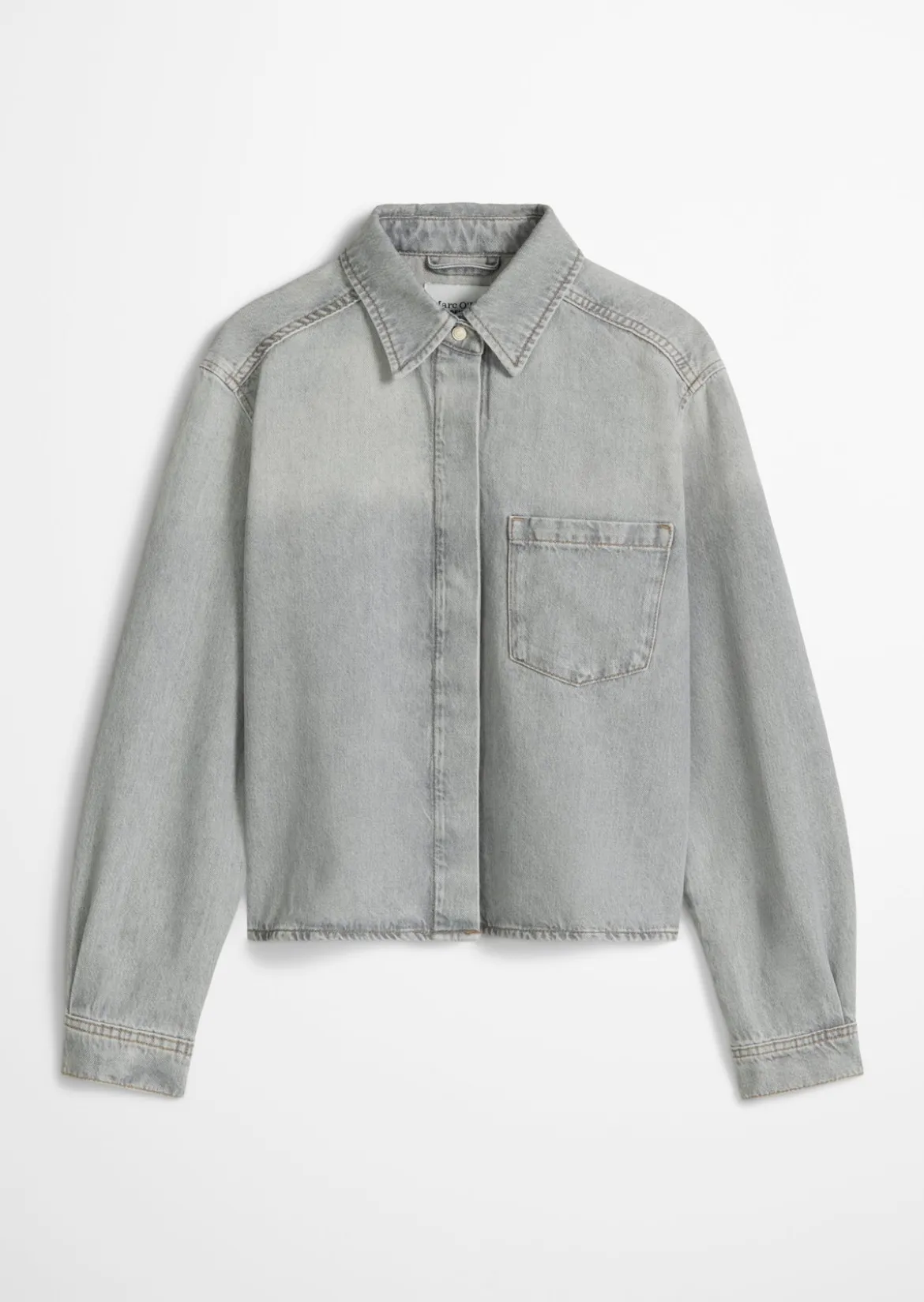 Jeanshemd relaxed aus Rigid Denim