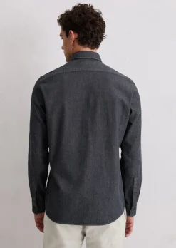 Jeanshemd shaped aus reiner Bio-Baumwolle