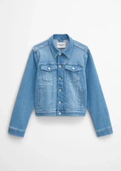 Jeansjacke oversize aus hochwertigem Organic Cotton-Stretch