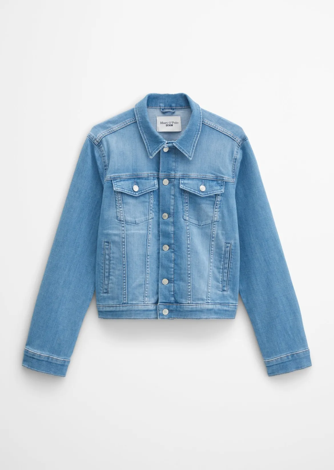 Jeansjacke oversize aus hochwertigem Organic Cotton-Stretch