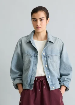 Jeansjacke oversized aus reiner Baumwolle