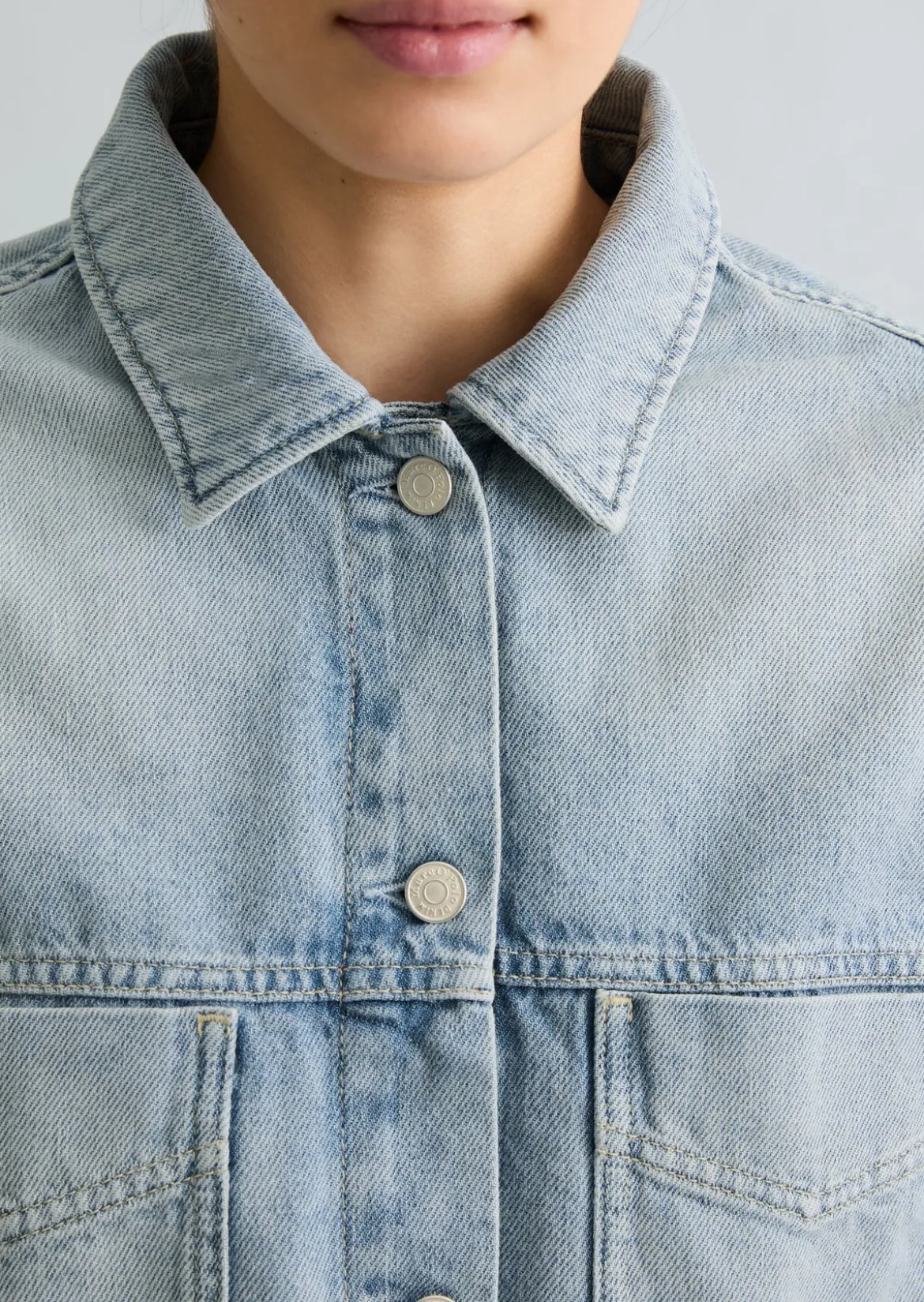 Jeansjacke oversized aus reiner Baumwolle