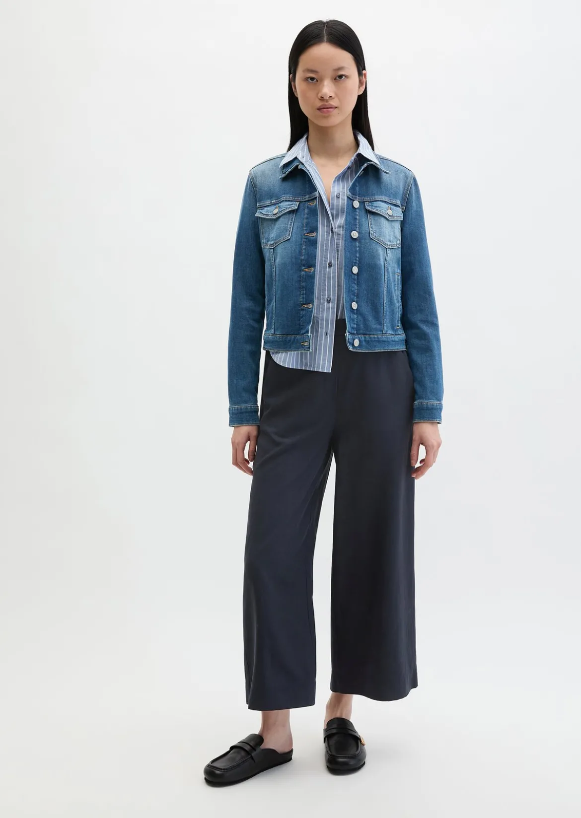 Jeansjacke regular aus Cashmere Touch Denim