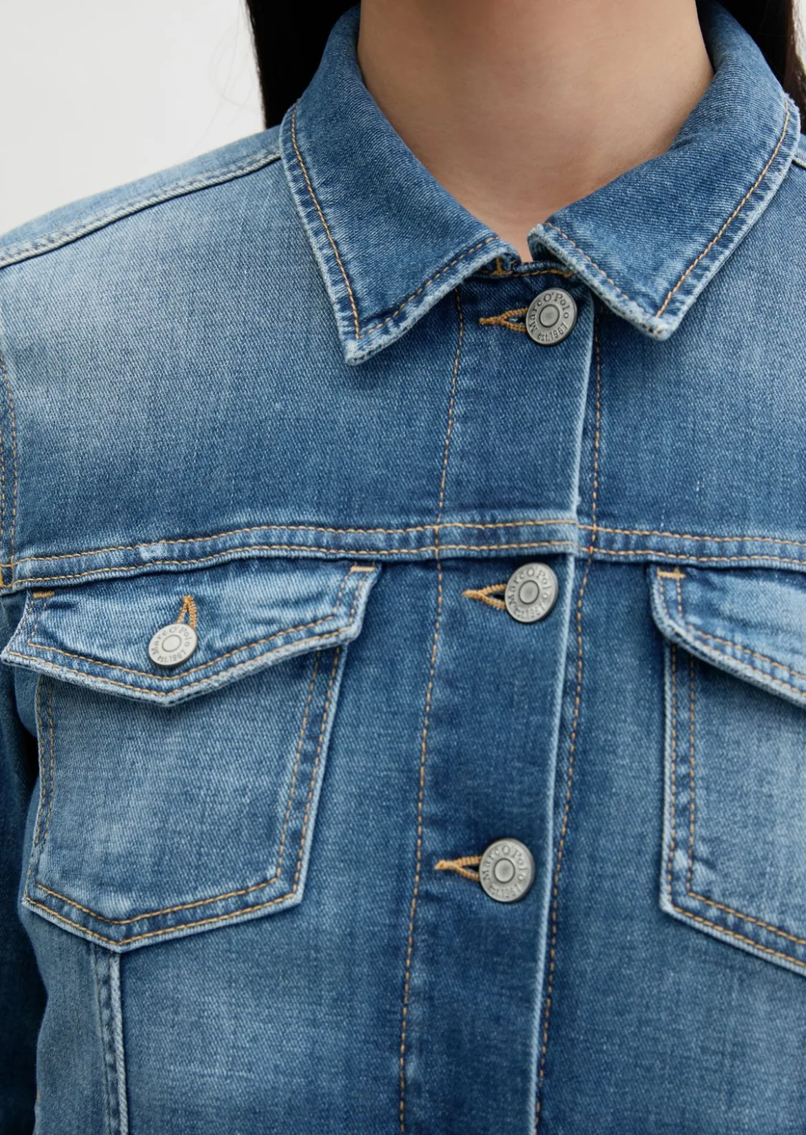 Jeansjacke regular aus Cashmere Touch Denim