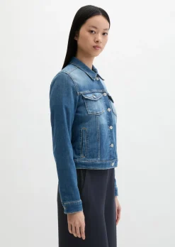 Jeansjacke regular aus Cashmere Touch Denim