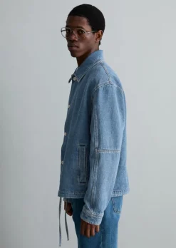 Jeansjacke regular mit Ananasfasern