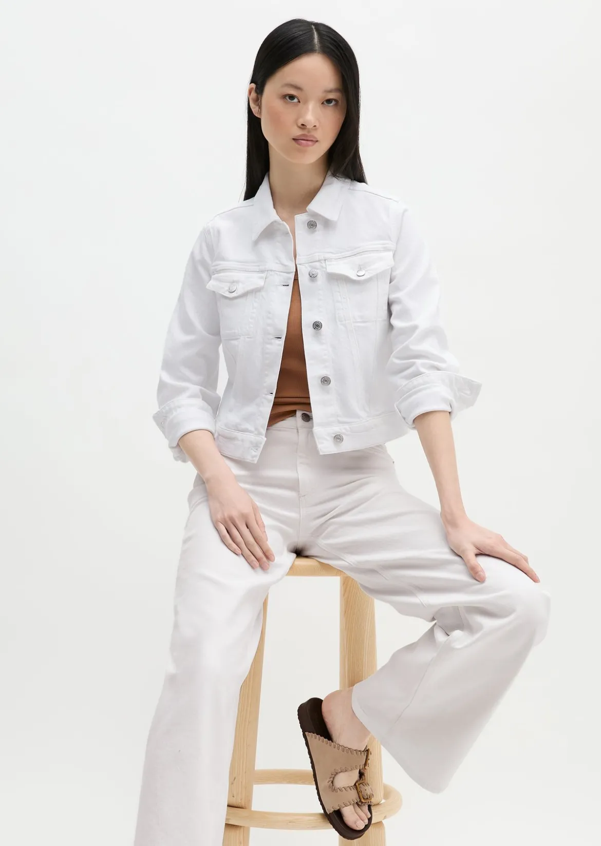 Jeansjacke relaxed aus Organic Cotton-Mix