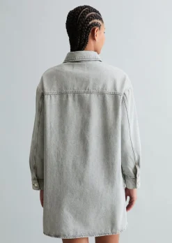 Jeanskleid oversize aus Rigid Denim