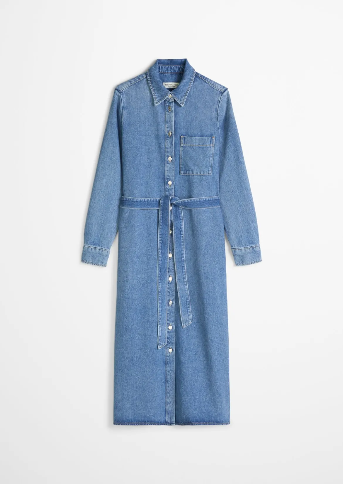 Jeanskleid regular aus TENCEL™ Lyocell-Mix