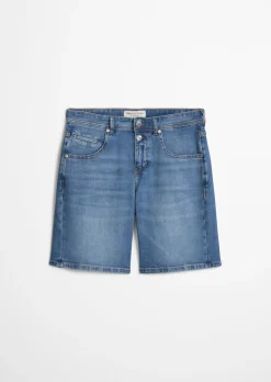 Jeans-Shorts loose aus weichem Organic Cotton-Lyocell-Stretch
