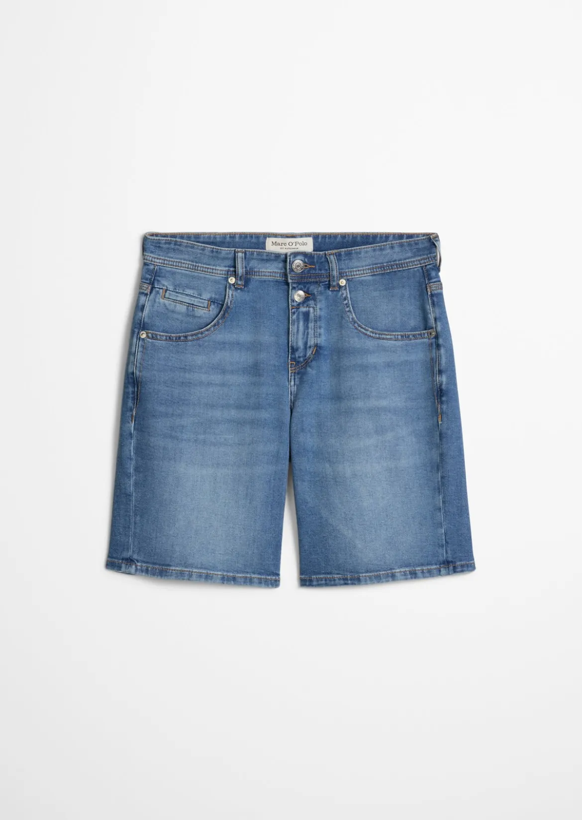 Jeans-Shorts loose aus weichem Organic Cotton-Lyocell-Stretch