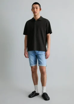 Jeans-Shorts Model Mats tapered aus Bio-Baumwoll-Mix