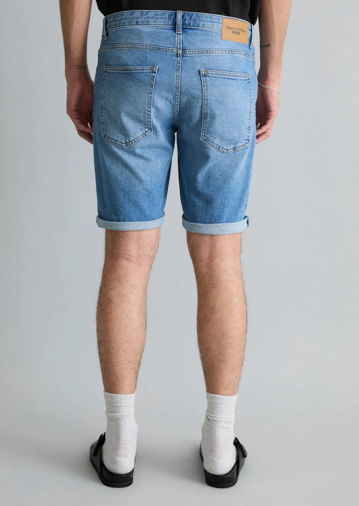 Jeans-Shorts Model Mats tapered aus Bio-Baumwoll-Mix