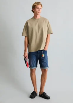 Jeans-Shorts Model Mats tapered aus Bio-Baumwoll-Mix