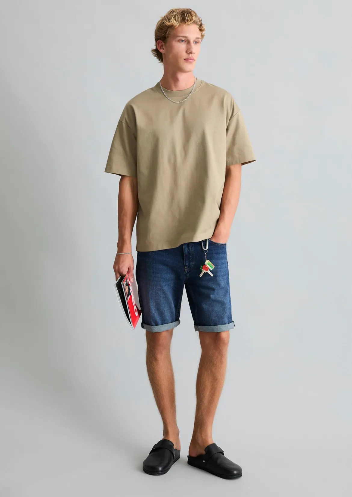 Jeans-Shorts Model Mats tapered aus Bio-Baumwoll-Mix