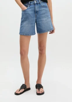 Jeans-Shorts regular aus weichem Organic Cotton-Lyocell-Stretch