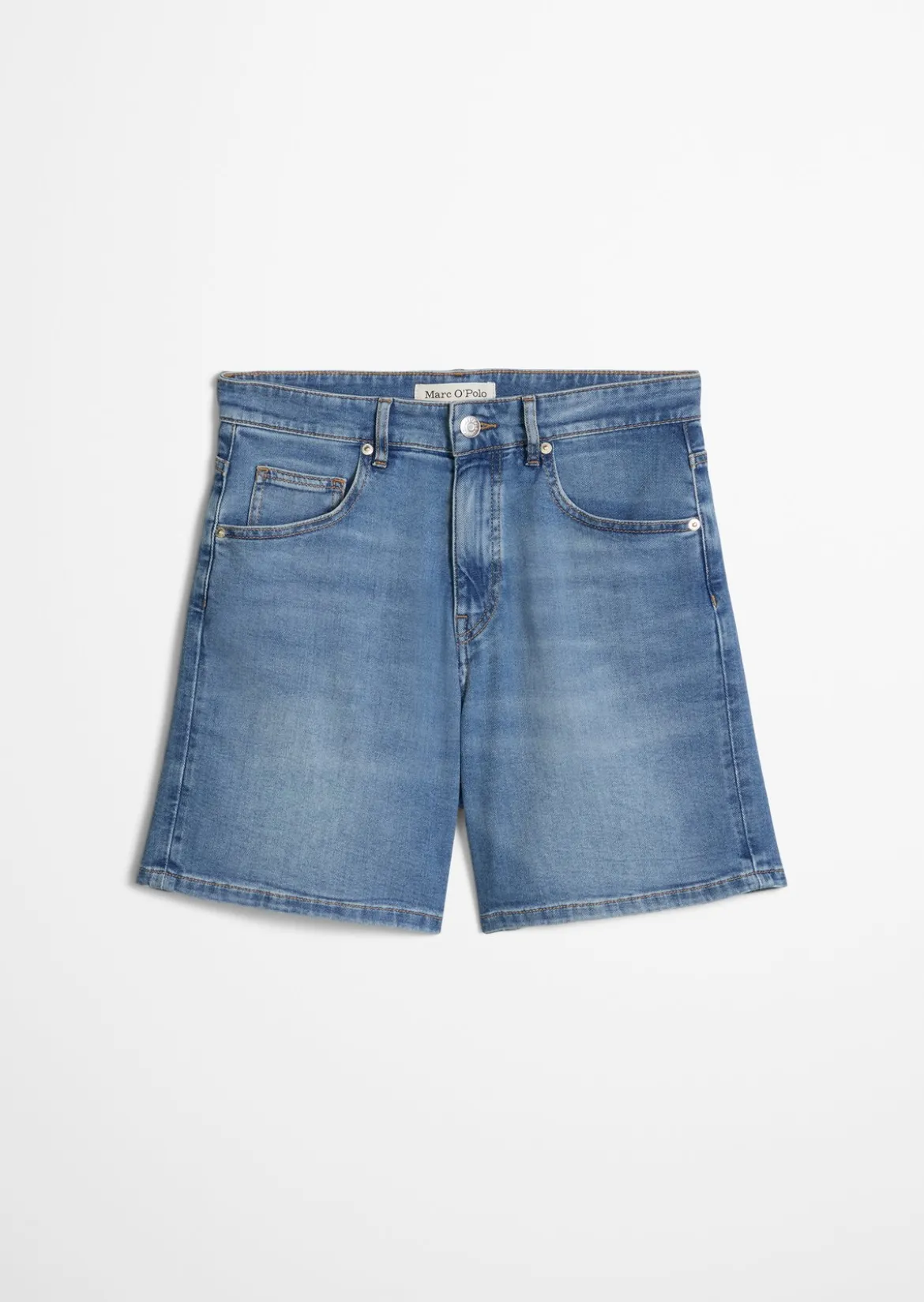 Jeans-Shorts regular aus weichem Organic Cotton-Lyocell-Stretch
